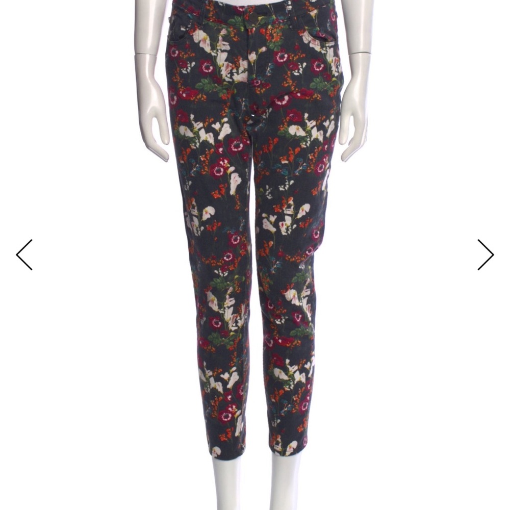 Alice + Olivia Multicolor Floral Skinny Jeans
